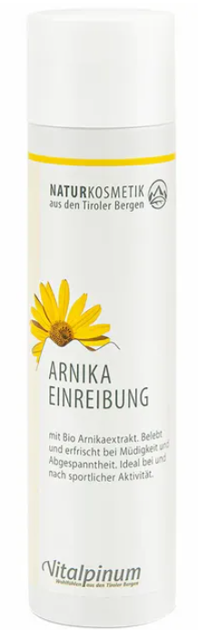 ARNIKA EINREIBUNG Naturkosmetik Vitalpinum ARNIKA EINREIBUNG Naturkosmetik Vitalpinum